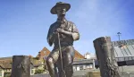 Estatua de Robert Baden-Powell en Poole, Dorset. Inglaterra